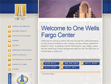 Tablet Screenshot of onewellsfargocenter.info